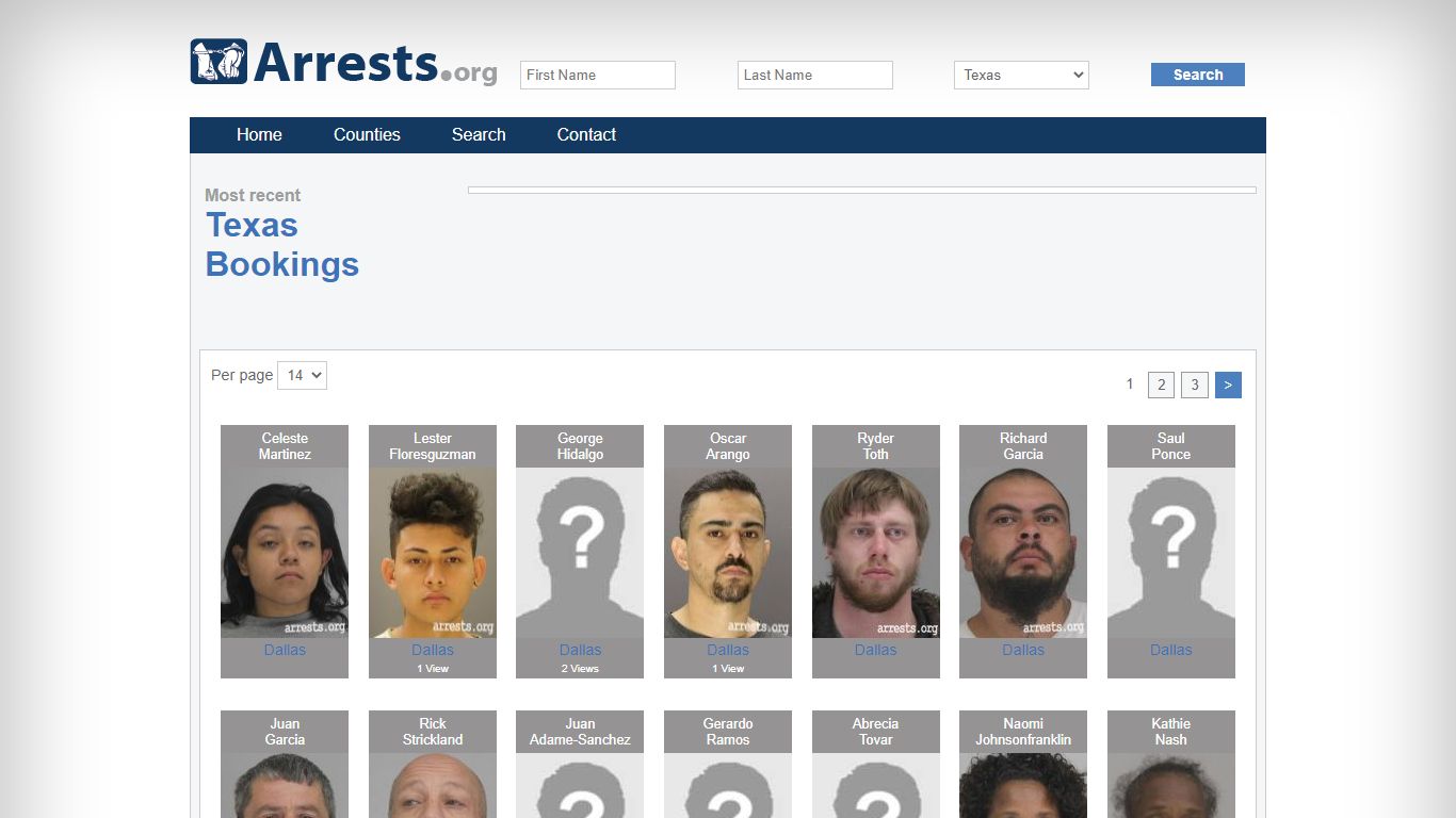 Texas Arrests and Inmate Search